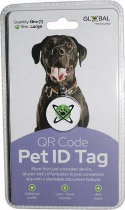 Global Pet Security QR Code Pet Collar ID Tag with Mobile App including Microchip Registration and Medical Records Sharing - Small