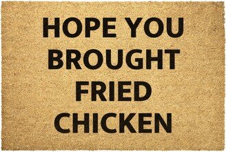 Fried Chicken Doormat Outdoor Rug Door Hope You Brought Coir Mat Decor Housewarming Home Summer Winter Christmas House Gift