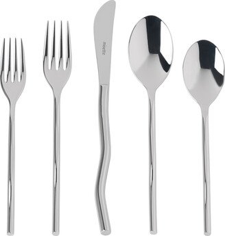 Misette Silver Squiggle Flatware Set, 5 pcs