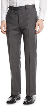 Basic Flat-Front Wool Trousers