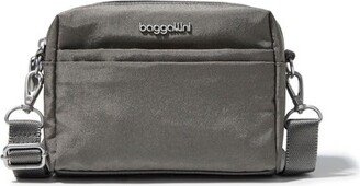 Women' 2-in-1 Convertible Crobody Belt Bag - STERLING SHIMMER