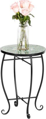 AXOUN Round patio side table for outside