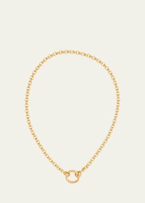 Sherman Field, 1967 18K Yellow Gold Convertible Triple Chain Small Link Necklace with Double Key Ring, 18L