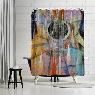 71 x 74 Shower Curtain, Mountain Guitar by Michael Creese