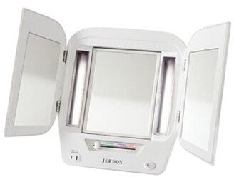 Jerdon Style JGL10W 5X-1X Euro Fluorescent Lighted Makeup Mirror, White