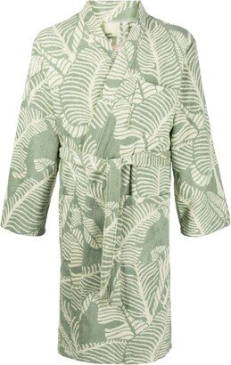 OAS Company Banana Leaf cotton bathrobe