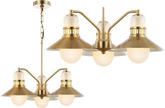 Colin 3-Light Adjustable Retro Hurricane Led Chandelier