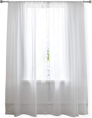 DriftAway Solid Sheer Rod Pocket Window Curtain - 52