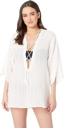 Michelle Tunic Cover-Up (White) Women's Swimwear