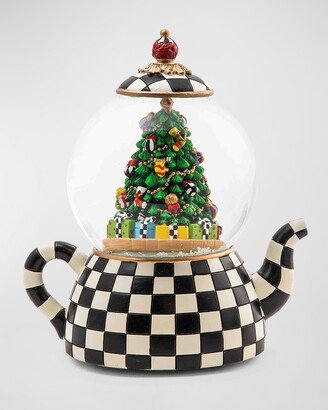 Courtly Teapot Snow Globe