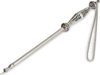 Large Sterling Silver Filigree Yad Torah Pointer, Bar Mitzvah Gift, Jewish Wedding Holiday Gift