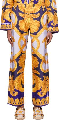 Blue & Yellow Barocco 660 Pyjama Pants