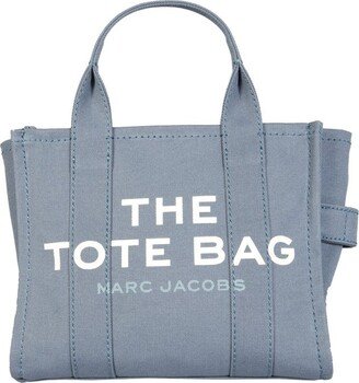 Logo Printed Zipped Small Tote Bag