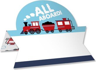 Big Dot Of Happiness Railroad Party Crossing Birthday Party Table Setting Name Place Cards 24 Ct