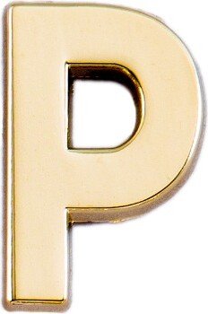 Make Heads Turn Golden Letter P Pin