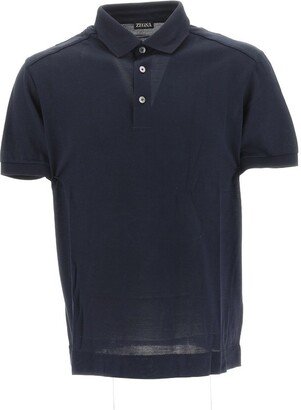 Buttoned Polo Shirt-AB