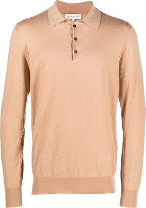 Long-Sleeve Polo Shirt-AE