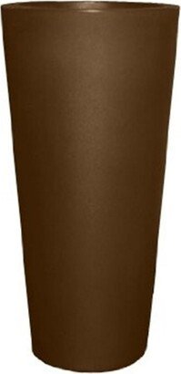 Cosmopolitan Tall Round Plastic Planter Espresso 26