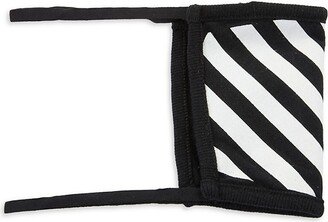 Diagonal Stripe Cotton Face Mask