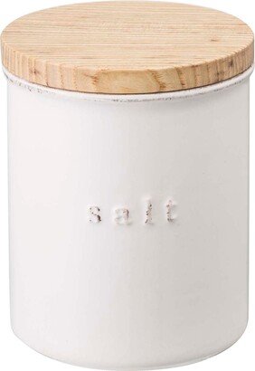 Yamazaki Tosca Ceramic Salt Canister White