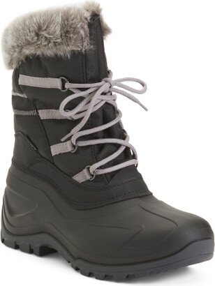 Lace Up Winter Booties for Women