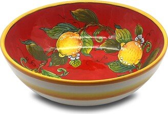 Large Ceramic Bowl - Italian Dinnerware Pasta Bowl Platter Serving Tray Hand Painted Tuscany Pottery Bowls Made in Italy Salad-AJ