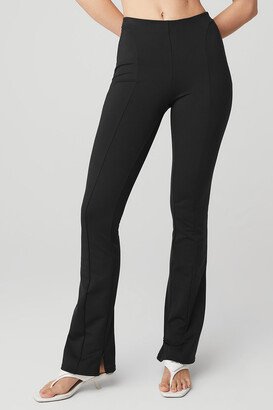 High-Waist Zip It Flare Legging in Black, Size: 2XS |