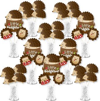 Big Dot Of Happiness Forest Hedgehogs Birthday Party or Baby Shower Showstopper Table Toppers - 35 Pc