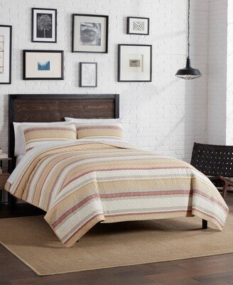 Phoenix Stripe 3 Piece Quilt Set, Queen