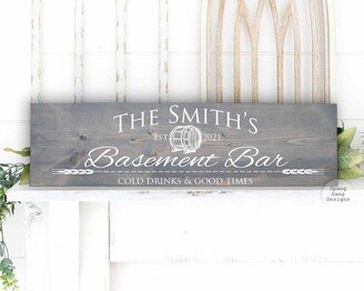 Housewarming Gift | Basement Bar Realtor Father's Day New Home Personalized Man Cave