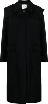 STUDIO TOMBOY Hooded Single-Breasted Coat-AB