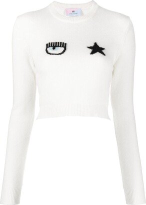 Logo-Embroidered Knitted Jumper-AB