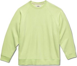 LABEL Go-To Big Crew (Lime Green) Women's Sweatshirt