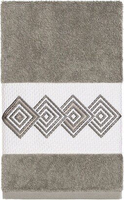 Noah Embellished Hand Towel - Dark Grey