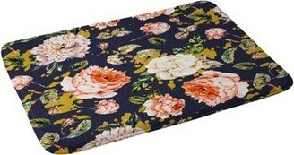 Marta Barragan Camarasa Night Garden Brushstrokes Memory Foam Bath Mat Pink/Blue