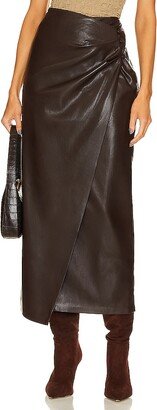 Marcha Leather Maxi Skirt