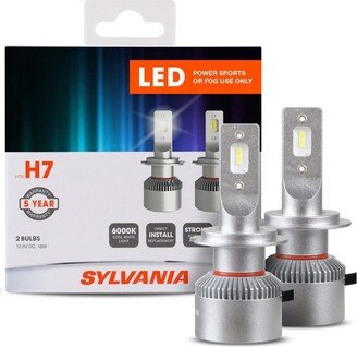 H7 Led Powersport Headlight Bulbs for Off-Road Use or Fog Lights - 2 Pack