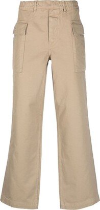 Straight-Leg Cropped Trousers-BO