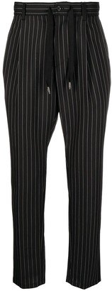 Cropped Pinstripe Trousers