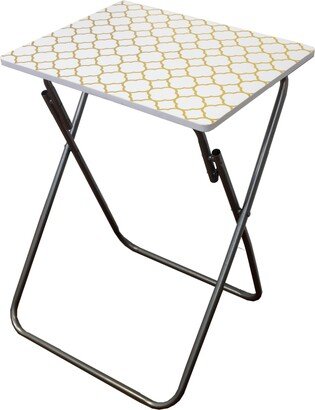 Metallic Multi-Purpose Foldable Table, Gold