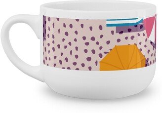 Mugs: My Summer Vacay - Pink Latte Mug, White, 25Oz, Pink