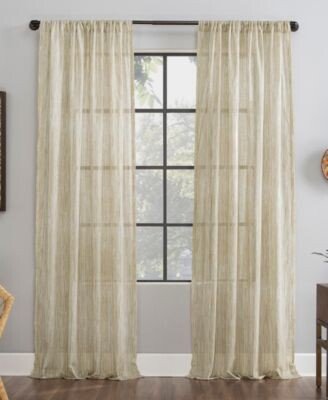 Bamboo Stripe Sheer Curtain Collection