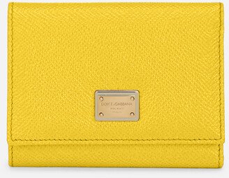 Dauphine calfskin French-flap wallet