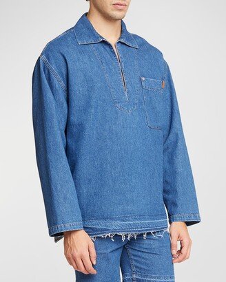 x Paula's Ibiza Men's Short Denim Tunic