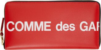 COMME des GARÇONS WALLETS Red Huge Logo Wallet