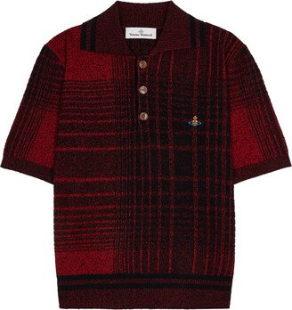 Checked Cotton-blend Polo Shirt