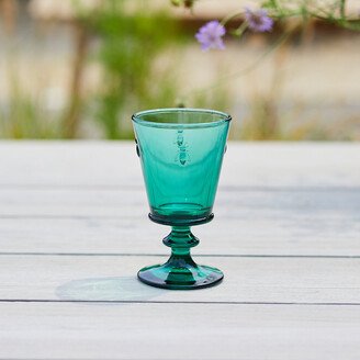 Colored Glass Bee Wine Glass-AA