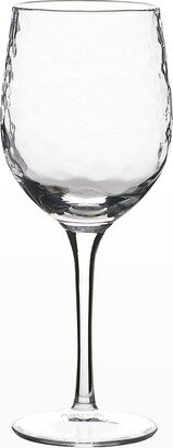 Puro Red Textured Wine Glass