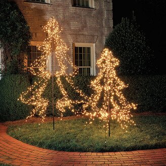 LED Twinkle Metal Staked Tree Large