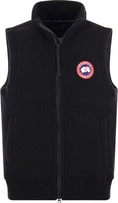 Logo Patch Zipped Gilet-AB